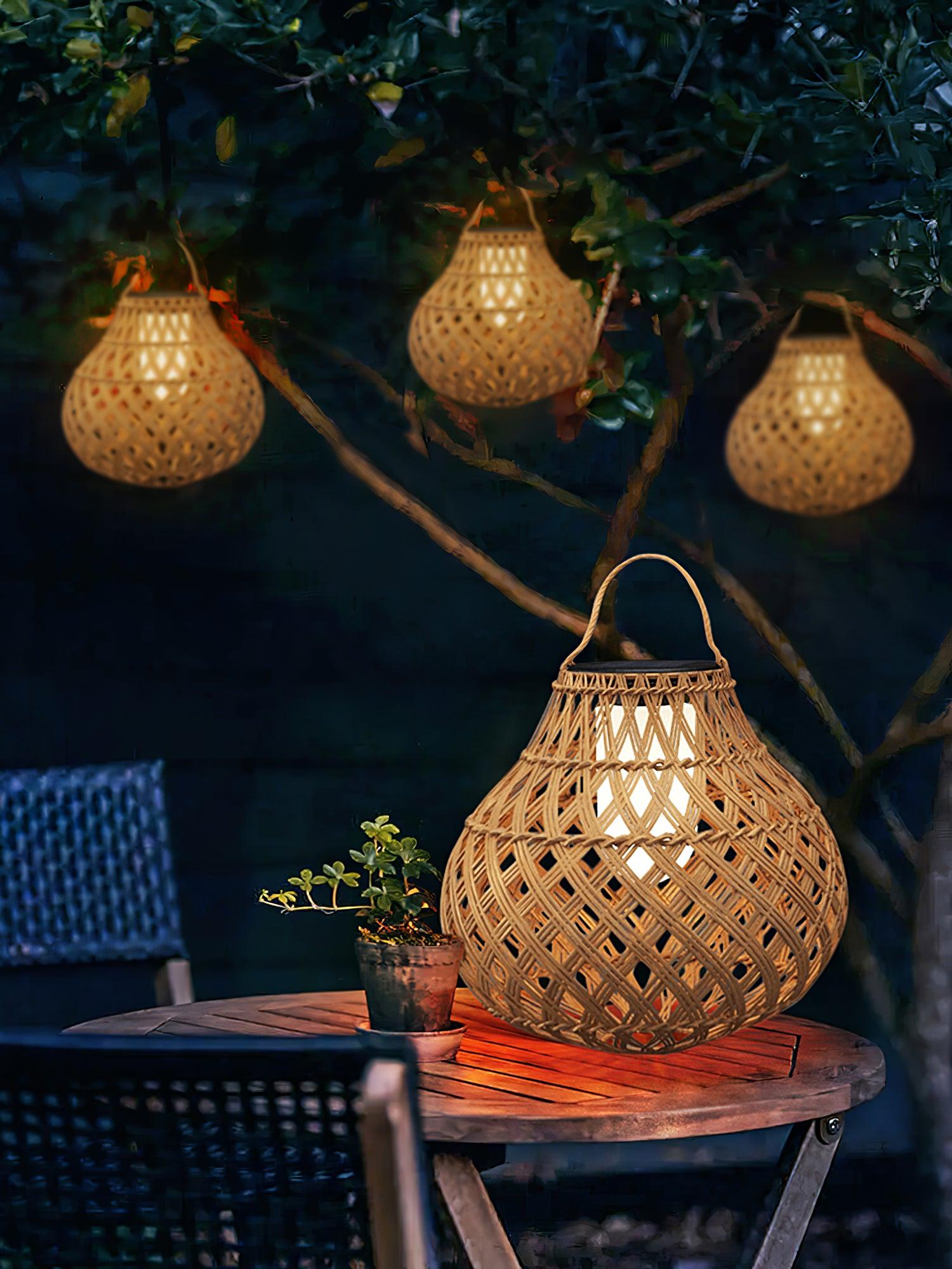 Woven Sphere Lantern Outdoor Lamp - Lamp Outdoor