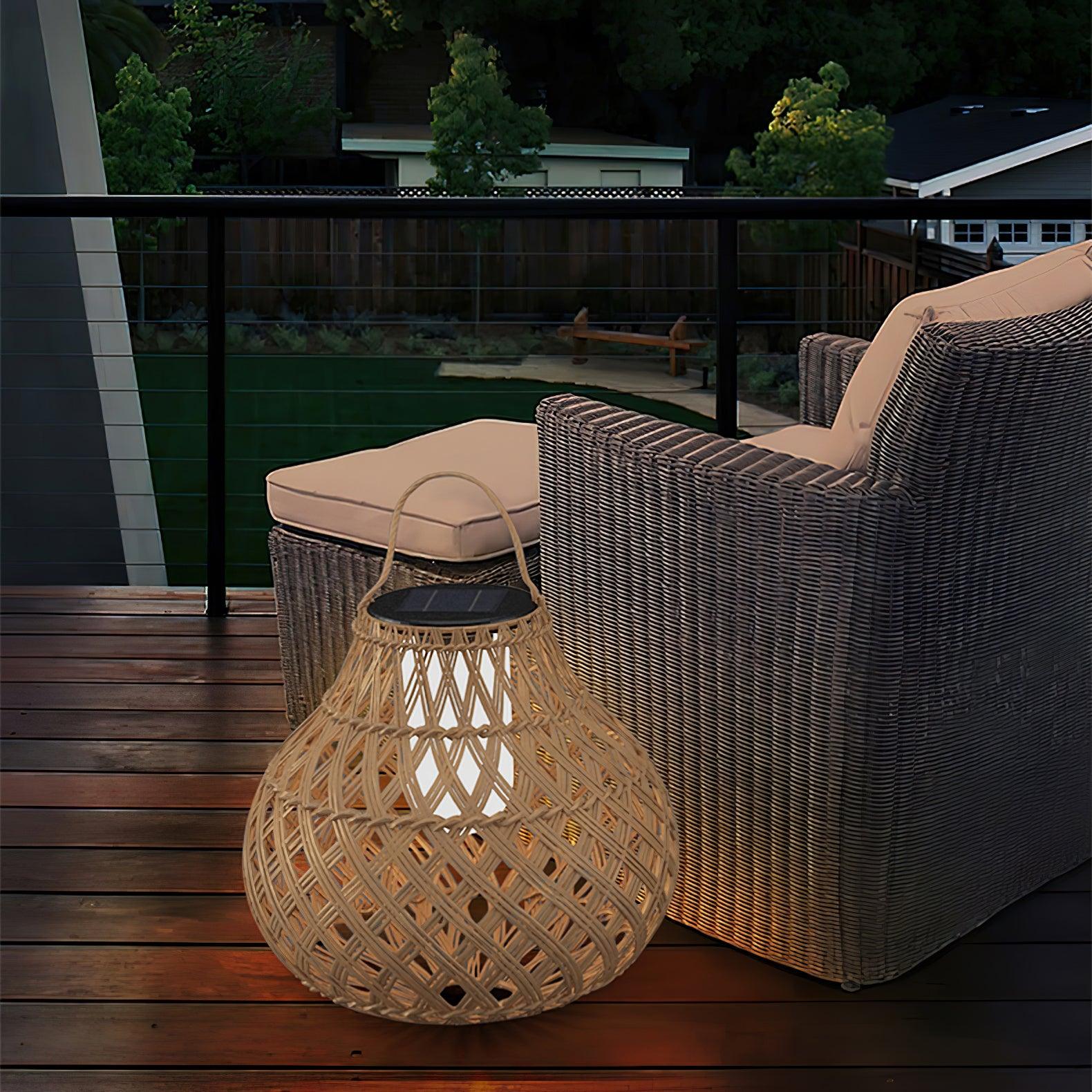 Woven Sphere Lantern Outdoor Lamp - Lamp Outdoor