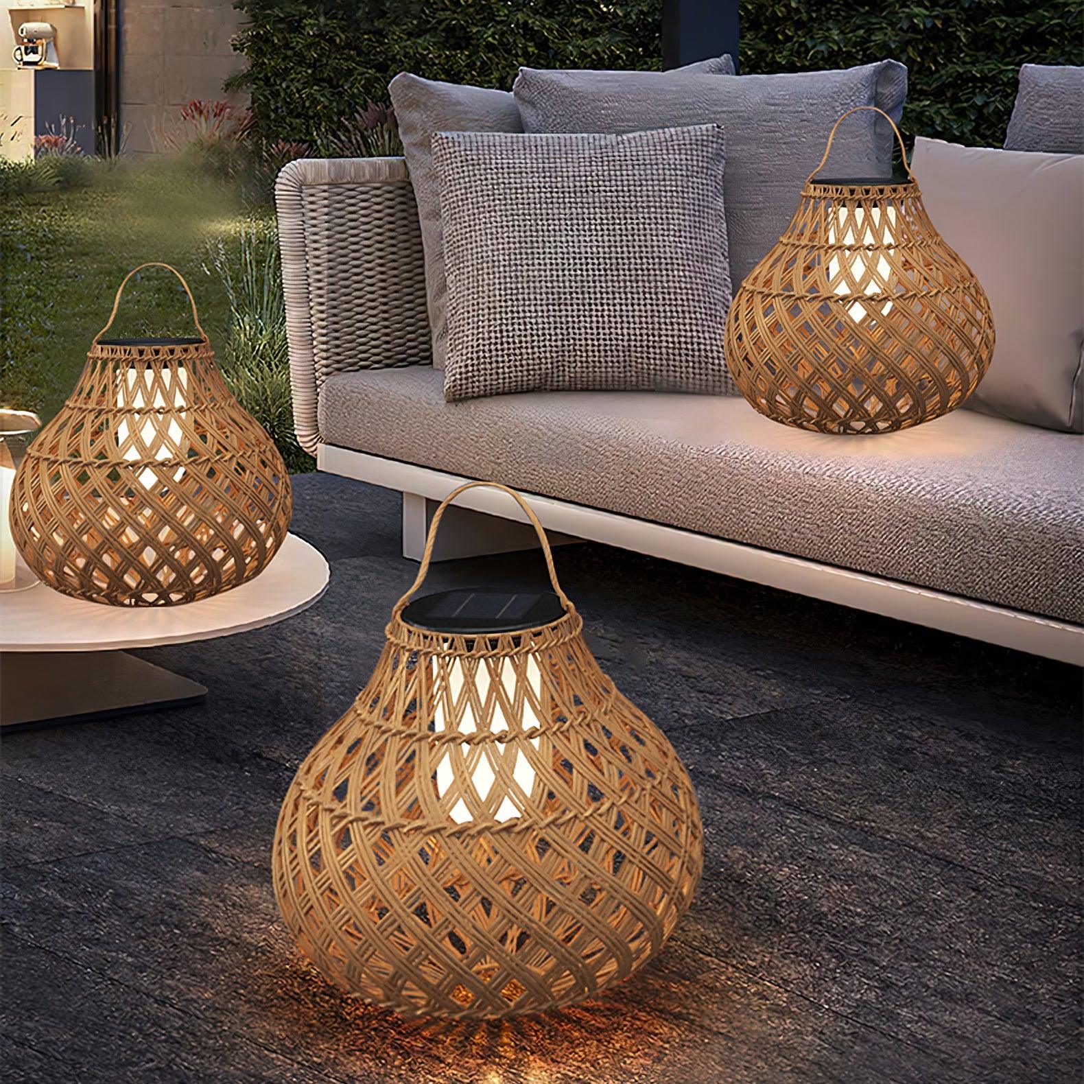 Woven Sphere Lantern Outdoor Lamp - Lamp Outdoor