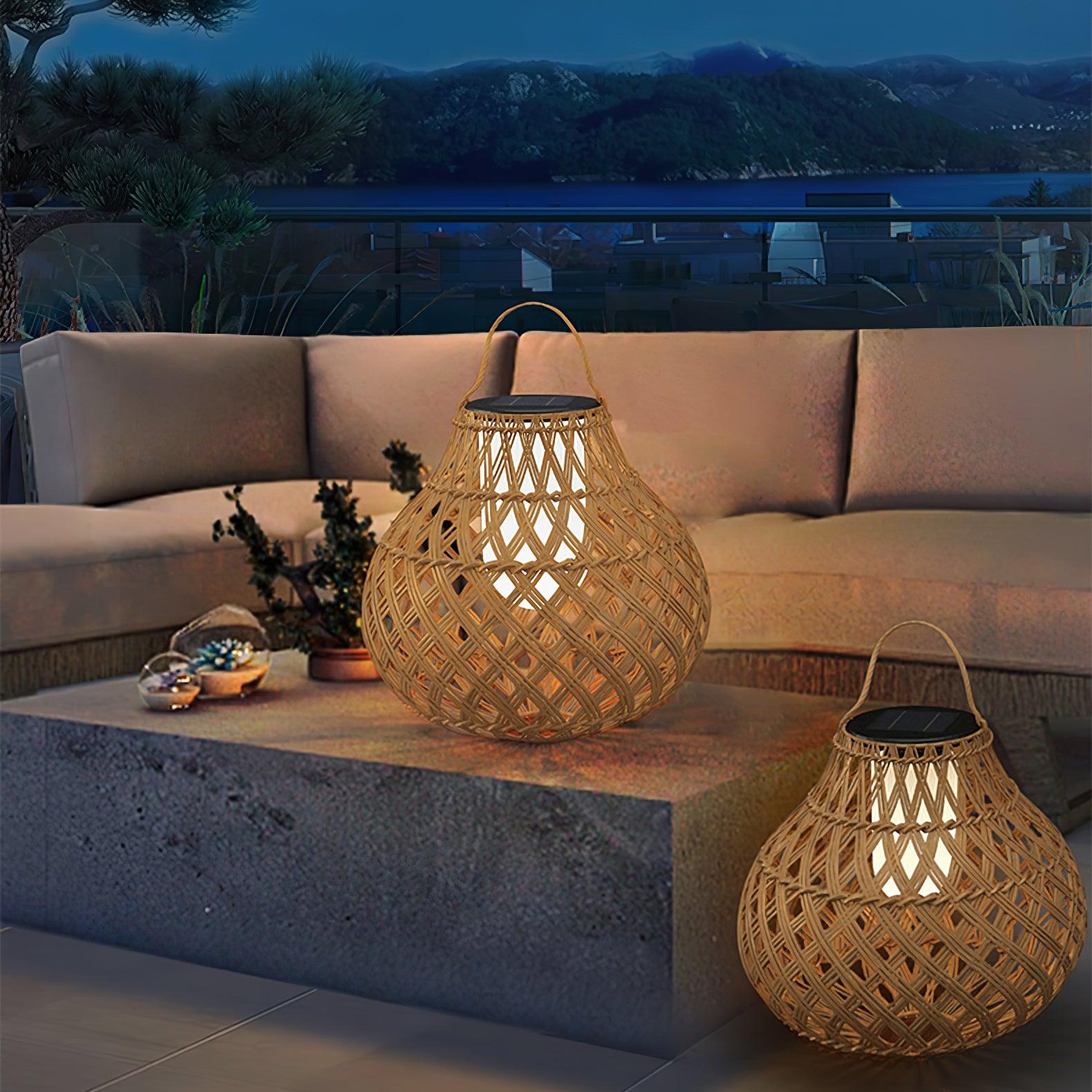 Woven Sphere Lantern Outdoor Lamp - Lamp Outdoor