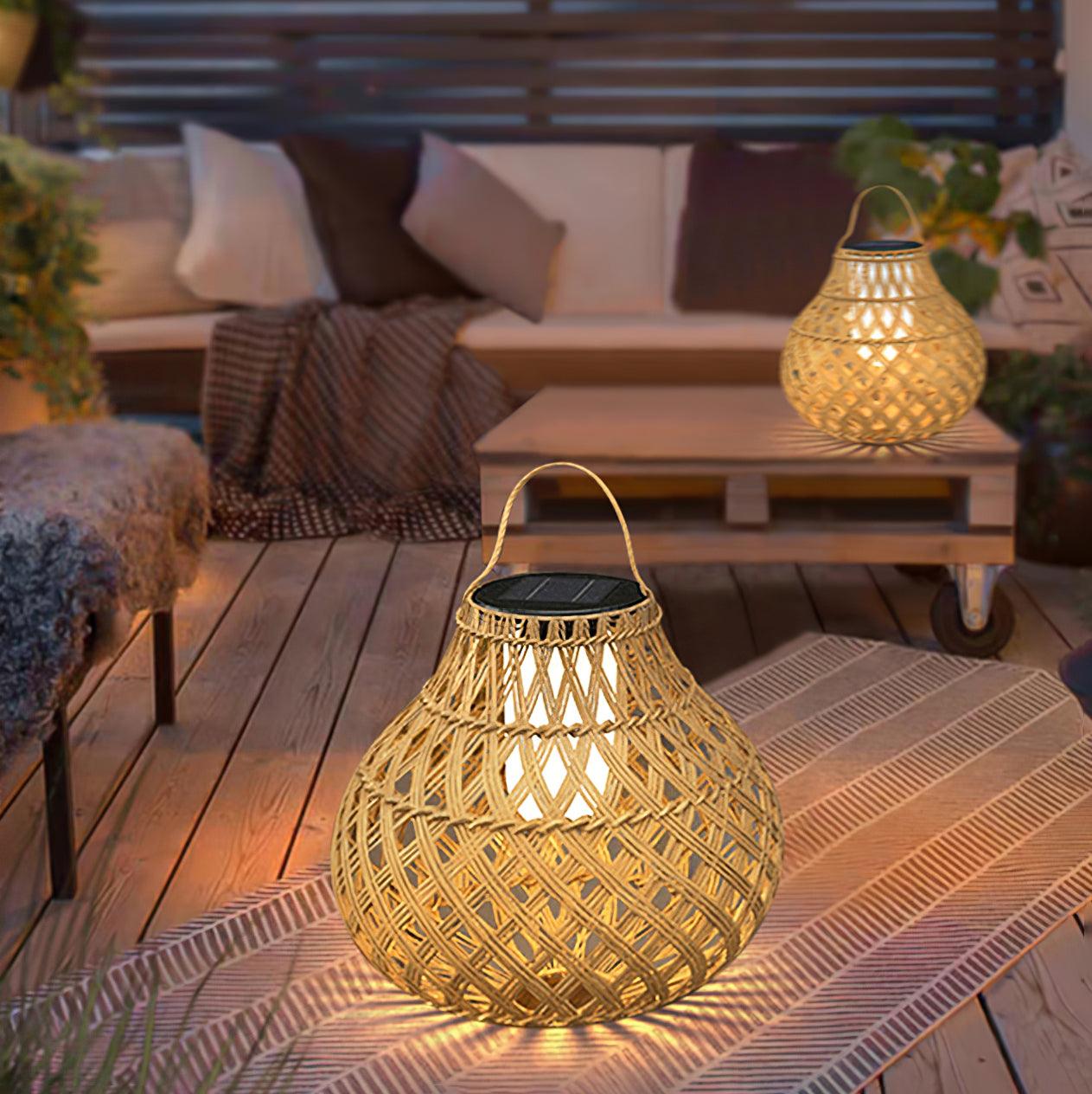 Woven Sphere Lantern Outdoor Lamp - Lamp Outdoor