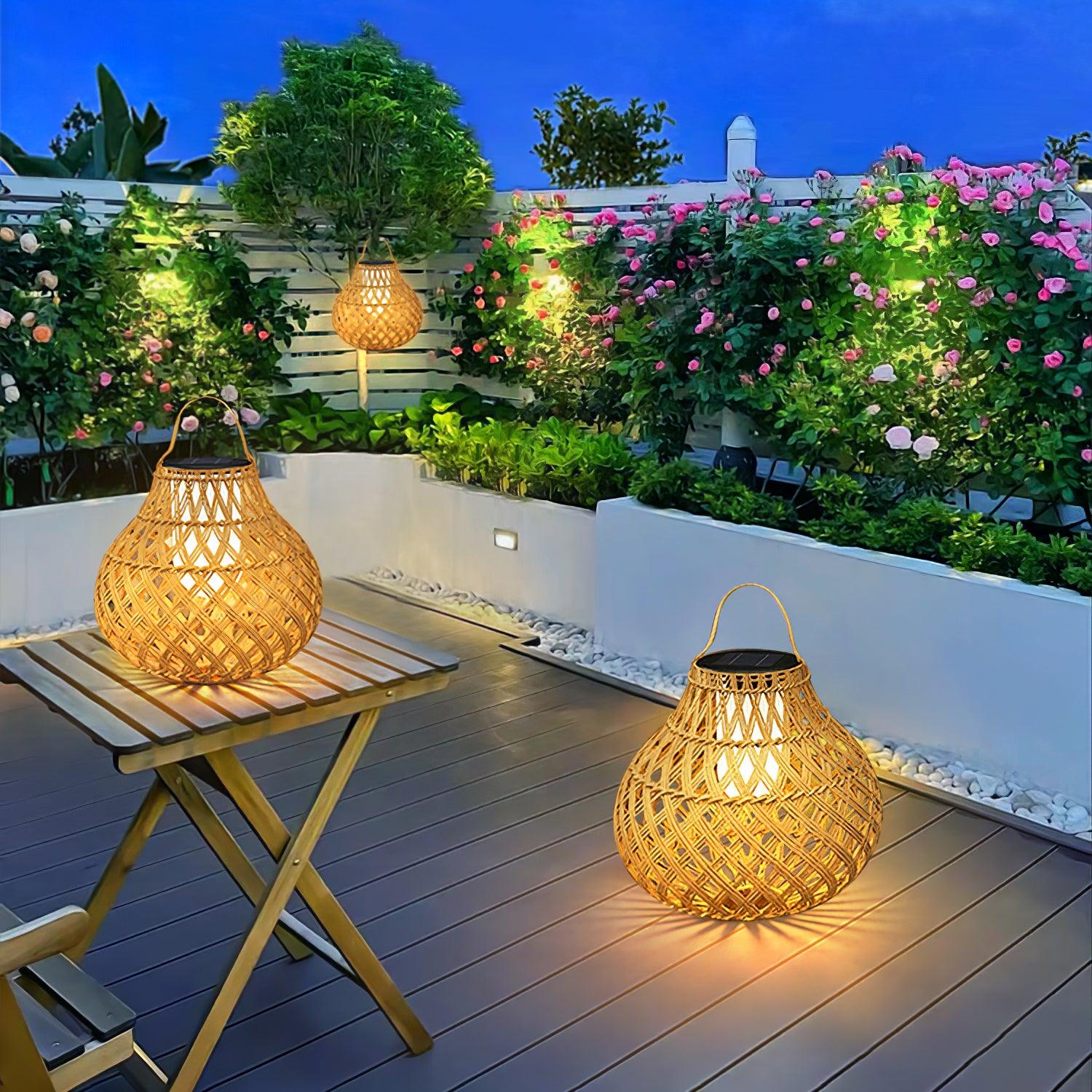 Woven Sphere Lantern Outdoor Lamp - Lamp Outdoor
