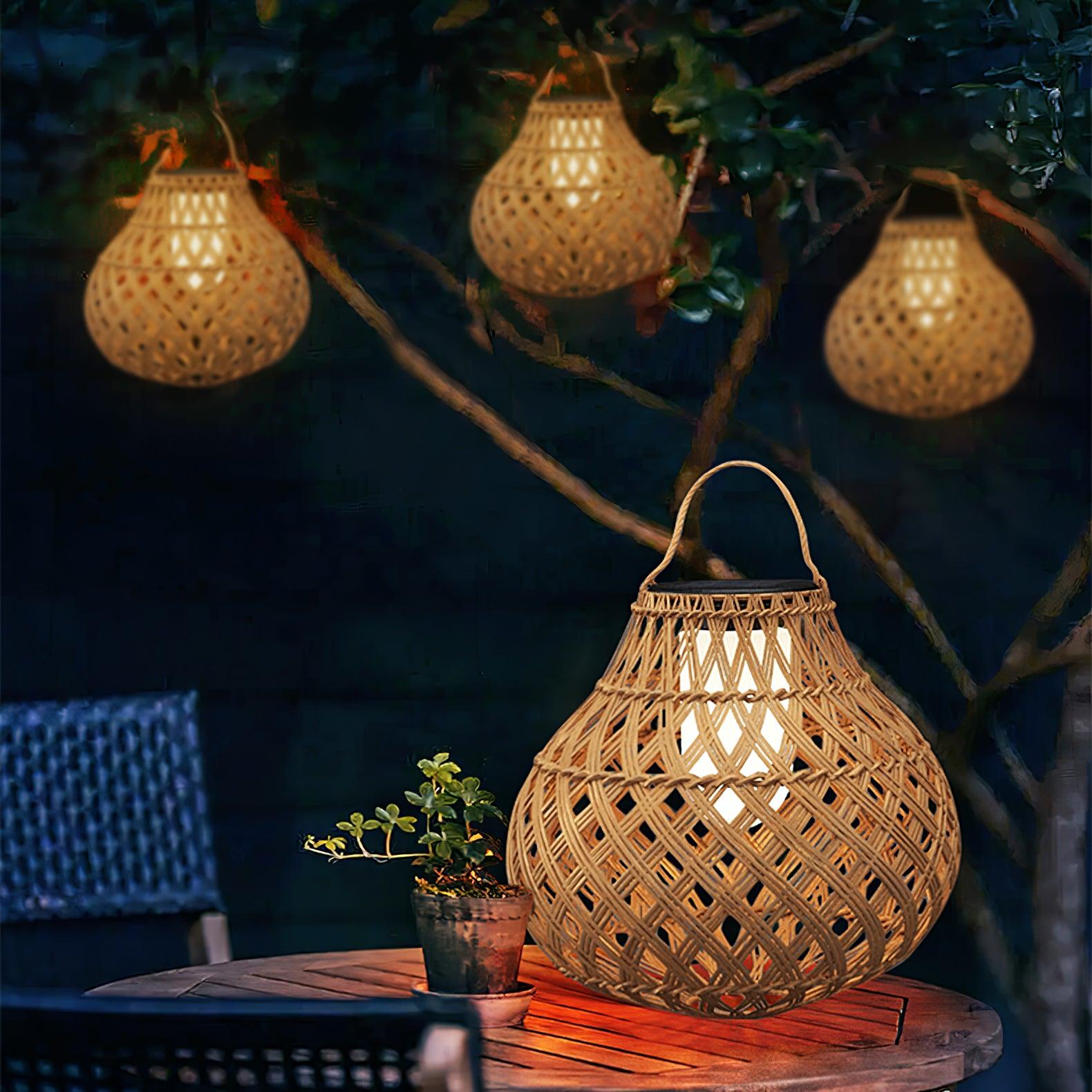 Woven Sphere Lantern Outdoor Lamp - Lamp Outdoor