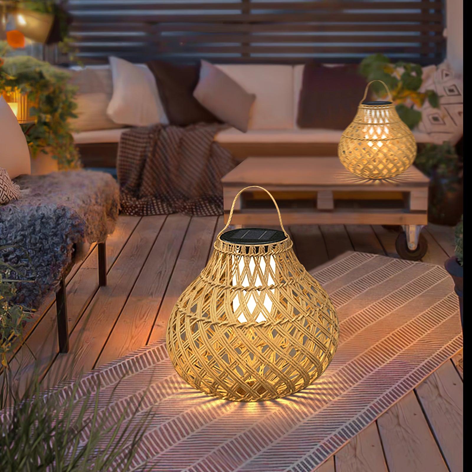 Woven Sphere Lantern Outdoor Lamp - Lamp Outdoor