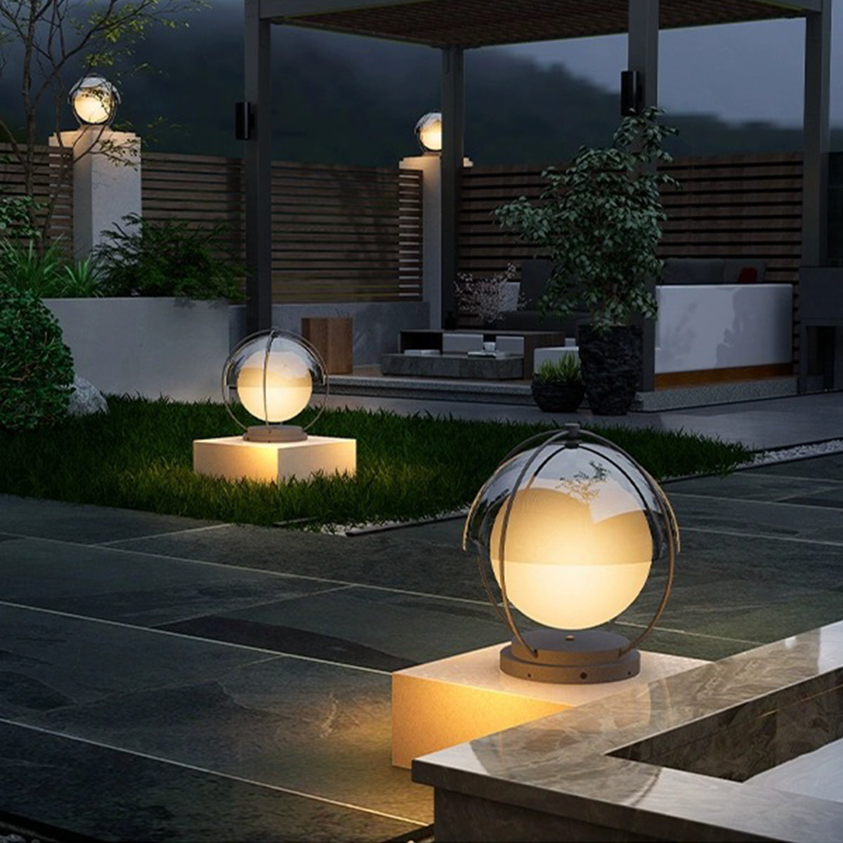 Waterproof Led Pillar Lights Outdoor Modern Minimalist - Lamp Outdoor