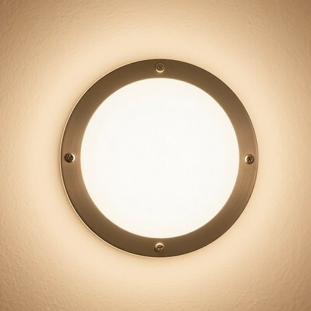 Round Outdoor Wall Lights Waterproof Minimalist Style - Lamp Outdoor