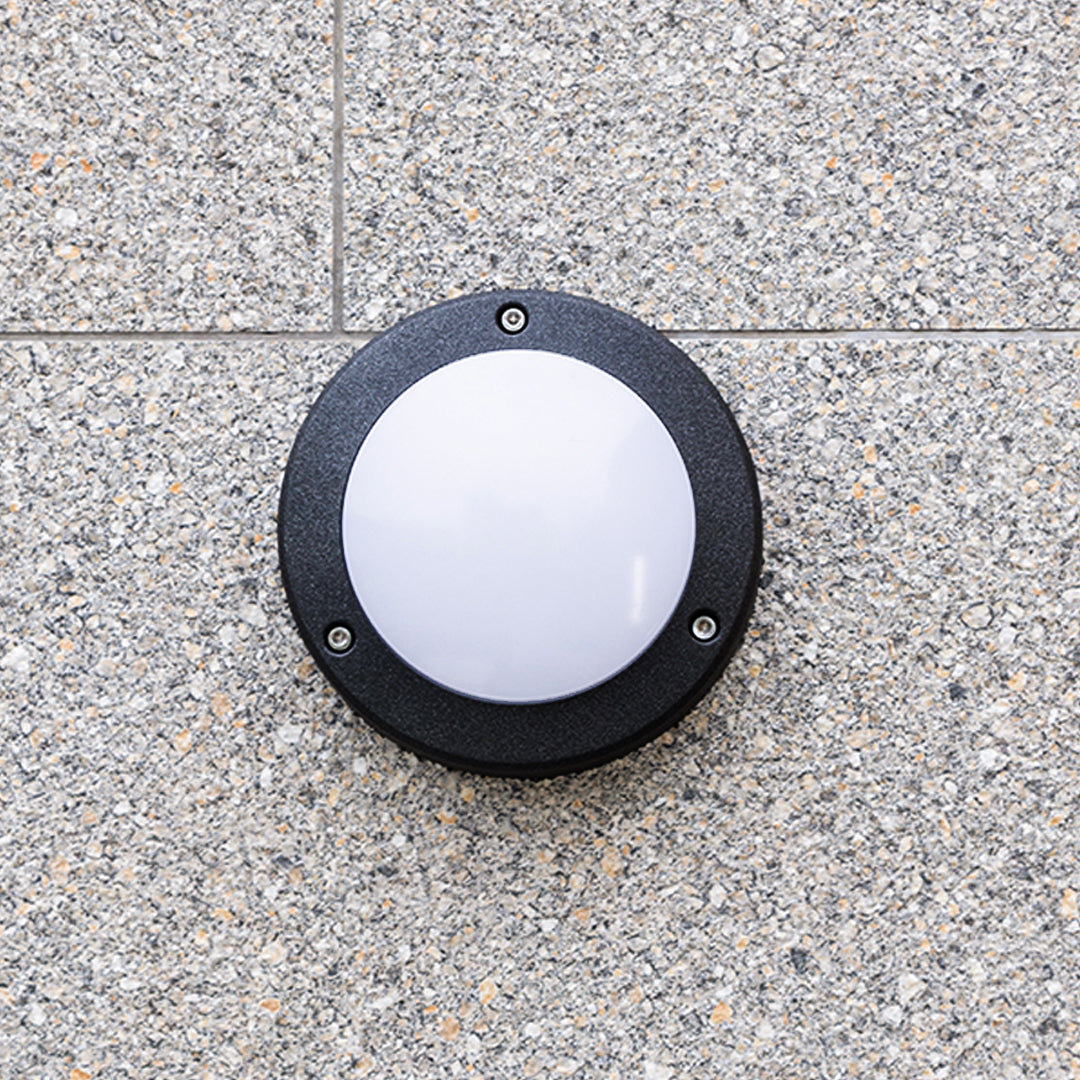 Round Outdoor Wall Lights Waterproof Minimalist Style - Lamp Outdoor