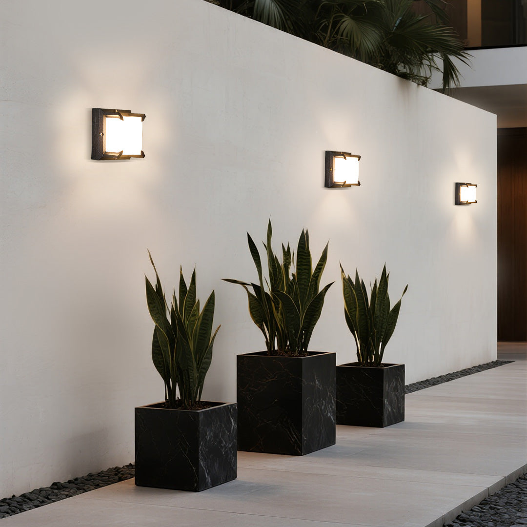 Die-cast Aluminum Black Outdoor Wall Light Modern simple Style - Lamp Outdoor