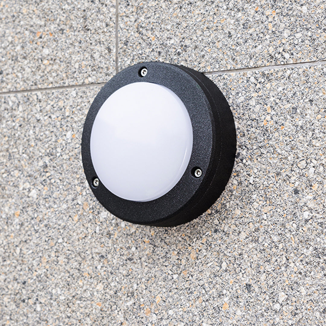 Round Outdoor Wall Lights Waterproof Minimalist Style - Lamp Outdoor