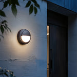 Round Outdoor Wall Sconce Waterproof Minimalist Style - Lamp Outdoor