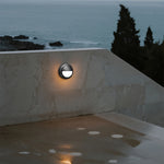 Round Outdoor Wall Sconce Waterproof Minimalist Style - Lamp Outdoor