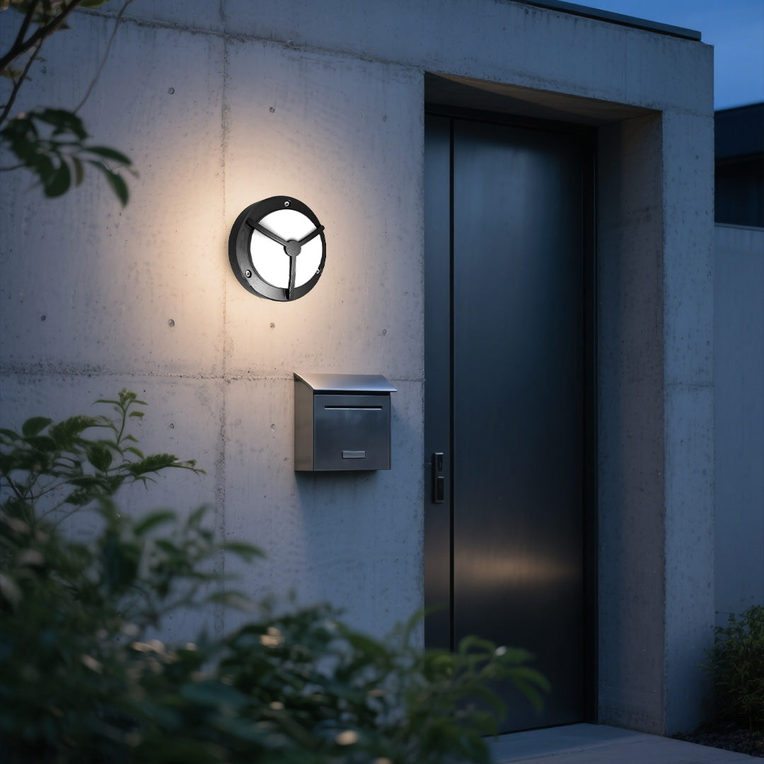 Waterproof Outdoor Wall Lighting Minimalist Trisection Round - Lamp Outdoor
