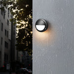 Round Outdoor Wall Sconce Waterproof Minimalist Style - Lamp Outdoor