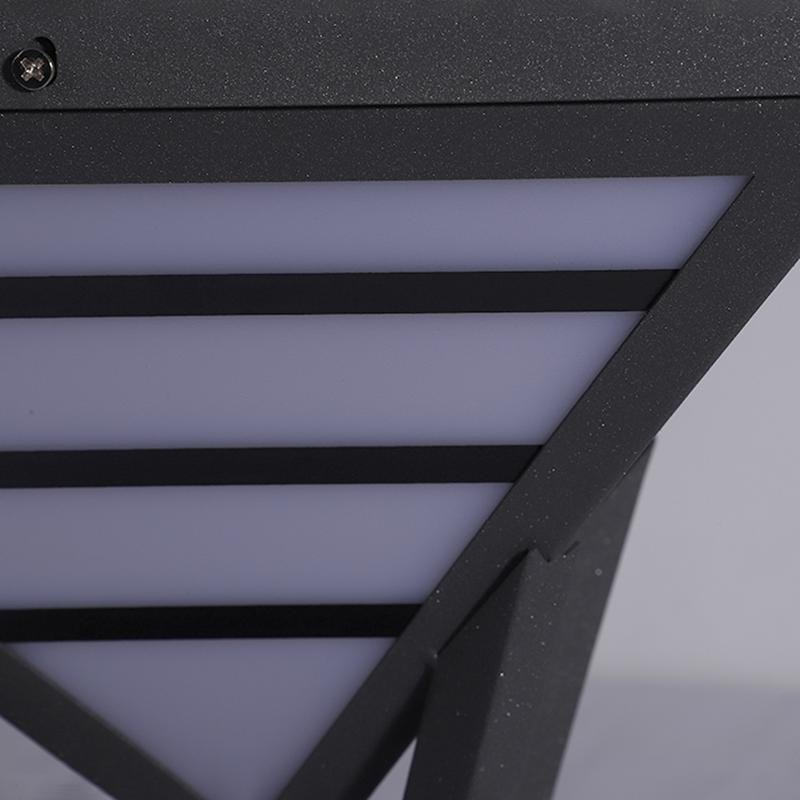Geometric Aluminum Waterproof LED Black Modern Outdoor Light Pillar Lamp - Lamp Outdoor