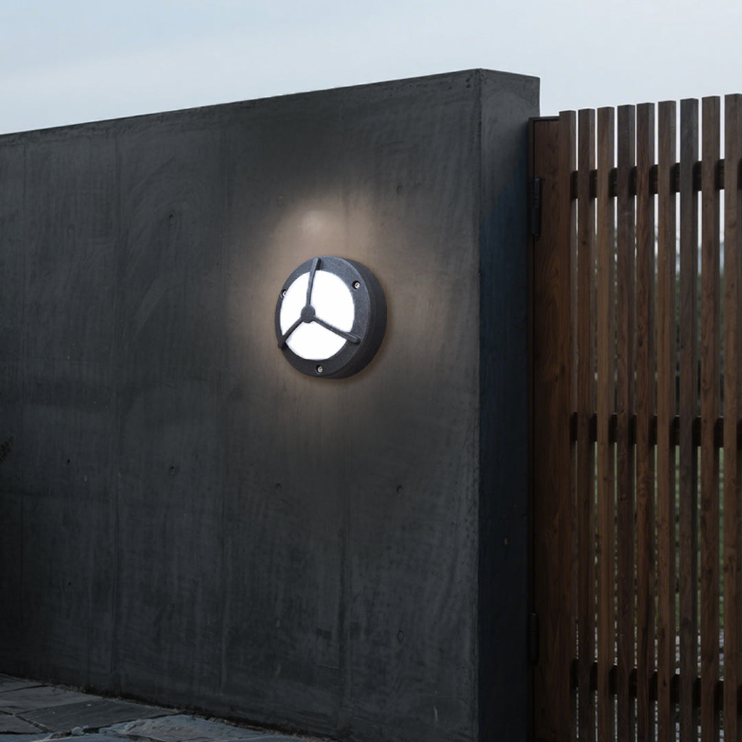 Waterproof Outdoor Wall Lighting Minimalist Trisection Round - Lamp Outdoor