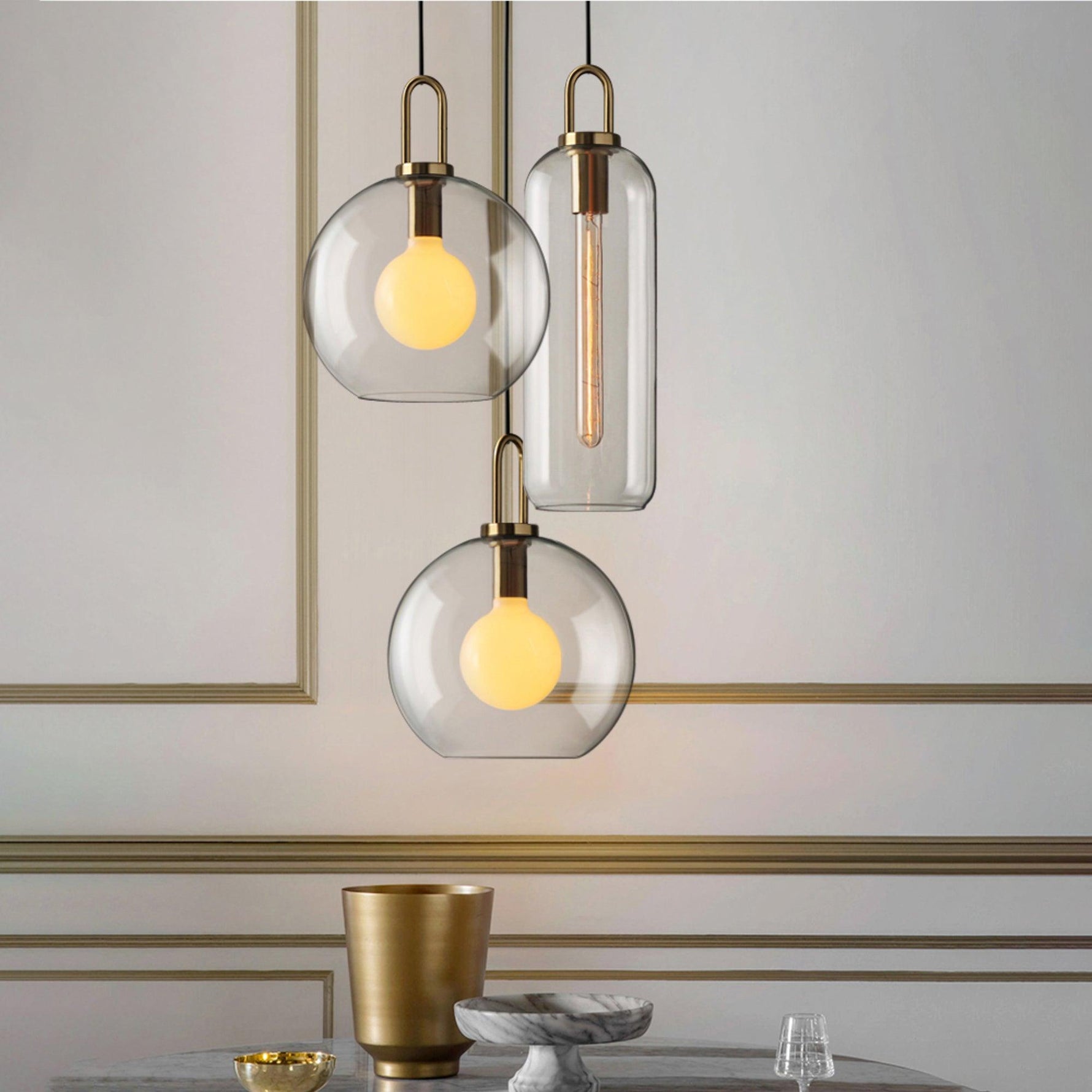 Pendulum Glass Pendant Lamp - Lamp Outdoor