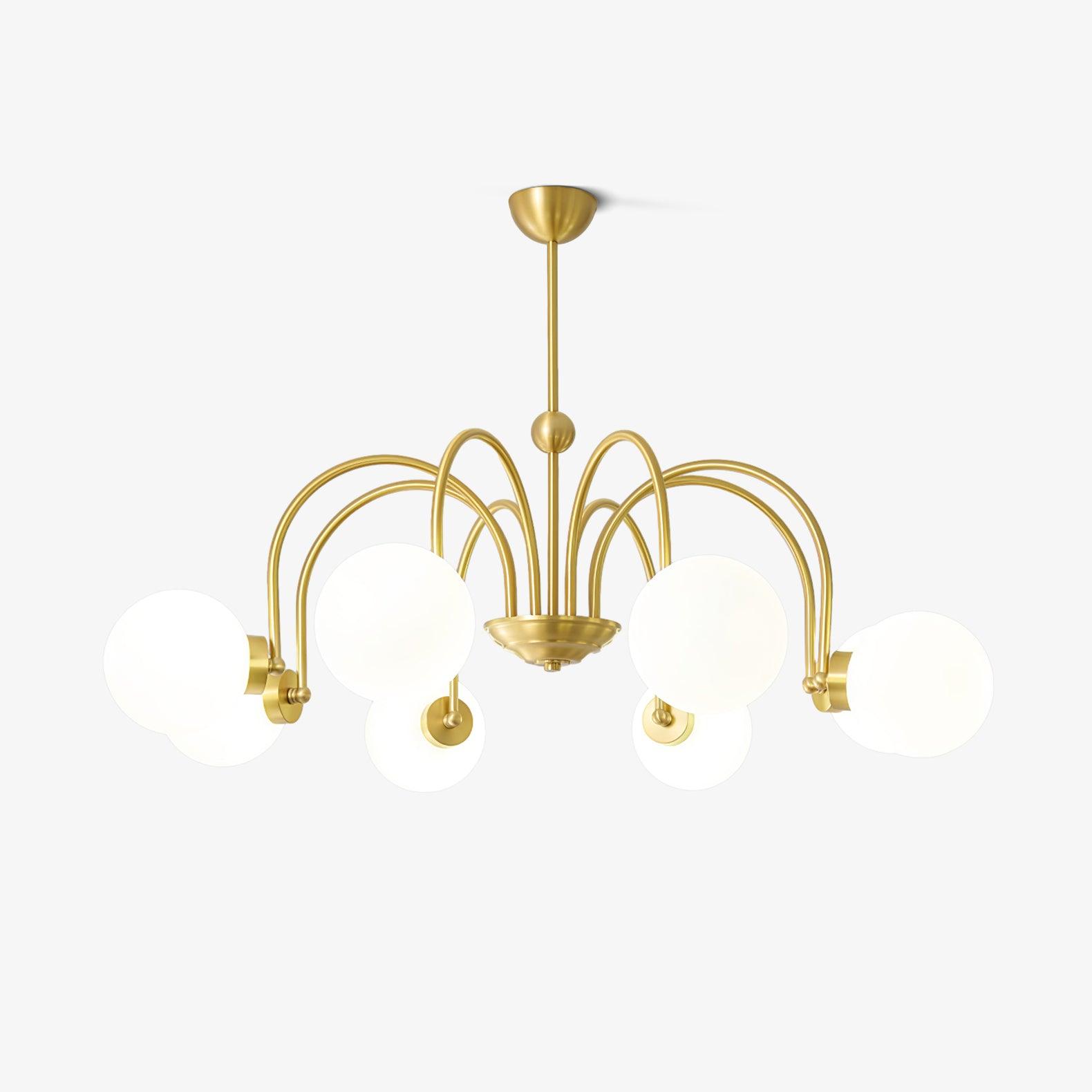 Aurora Luxe Glass Chandelier - Lamp Outdoor