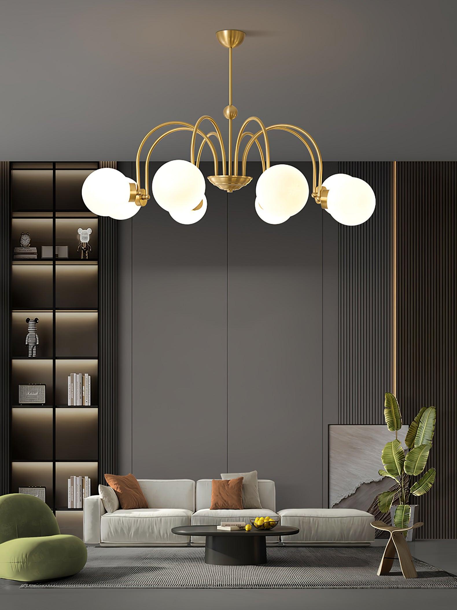 Aurora Luxe Glass Chandelier - Lamp Outdoor