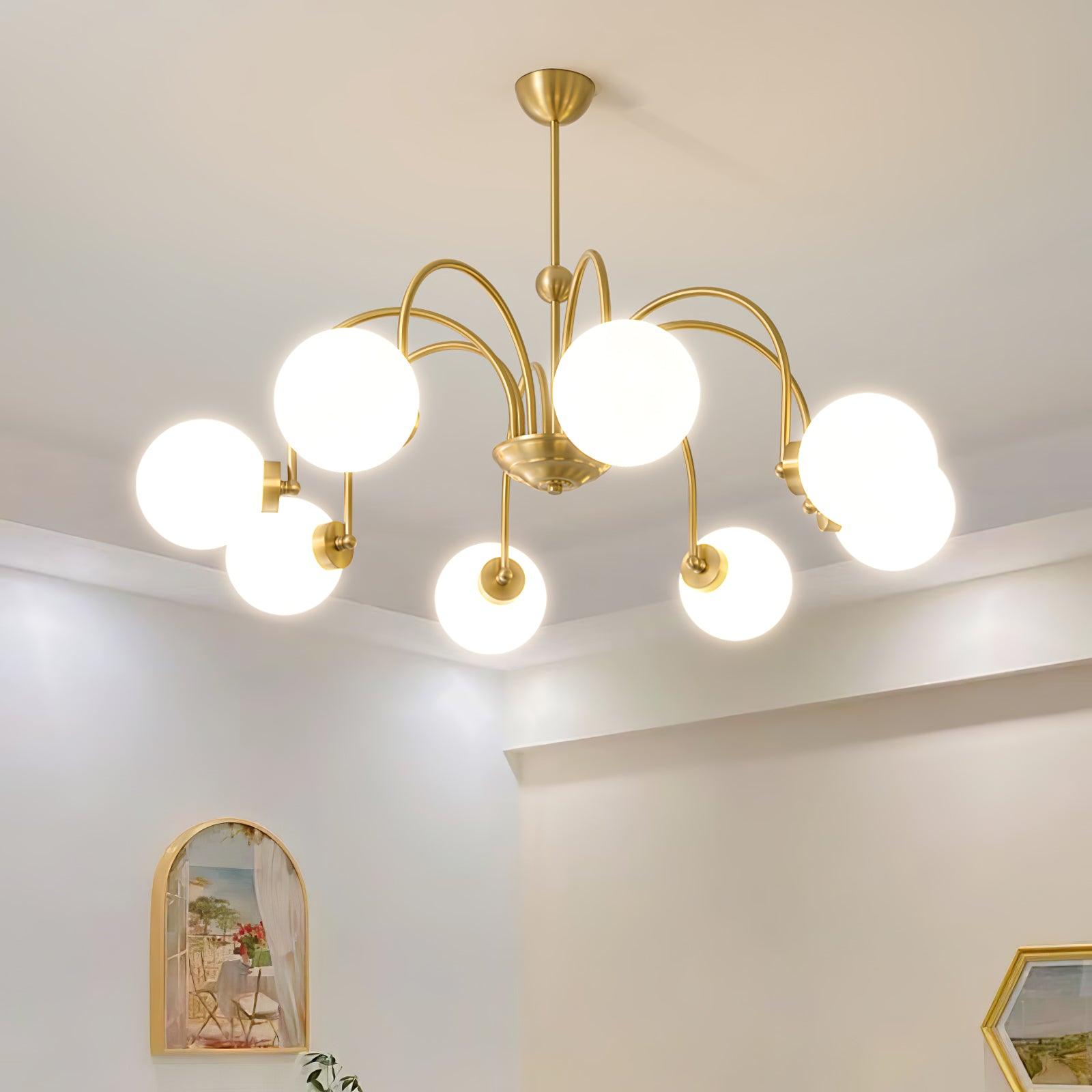 Aurora Luxe Glass Chandelier - Lamp Outdoor