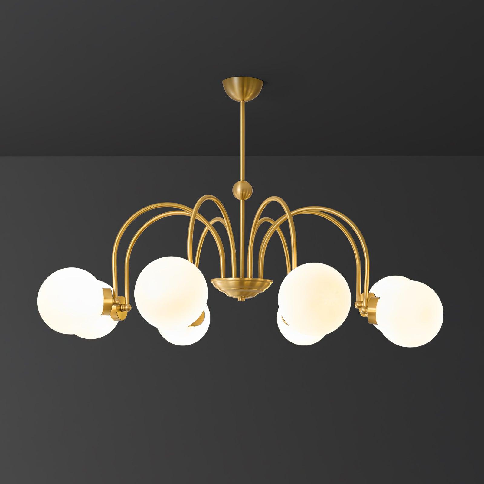 Aurora Luxe Glass Chandelier - Lamp Outdoor