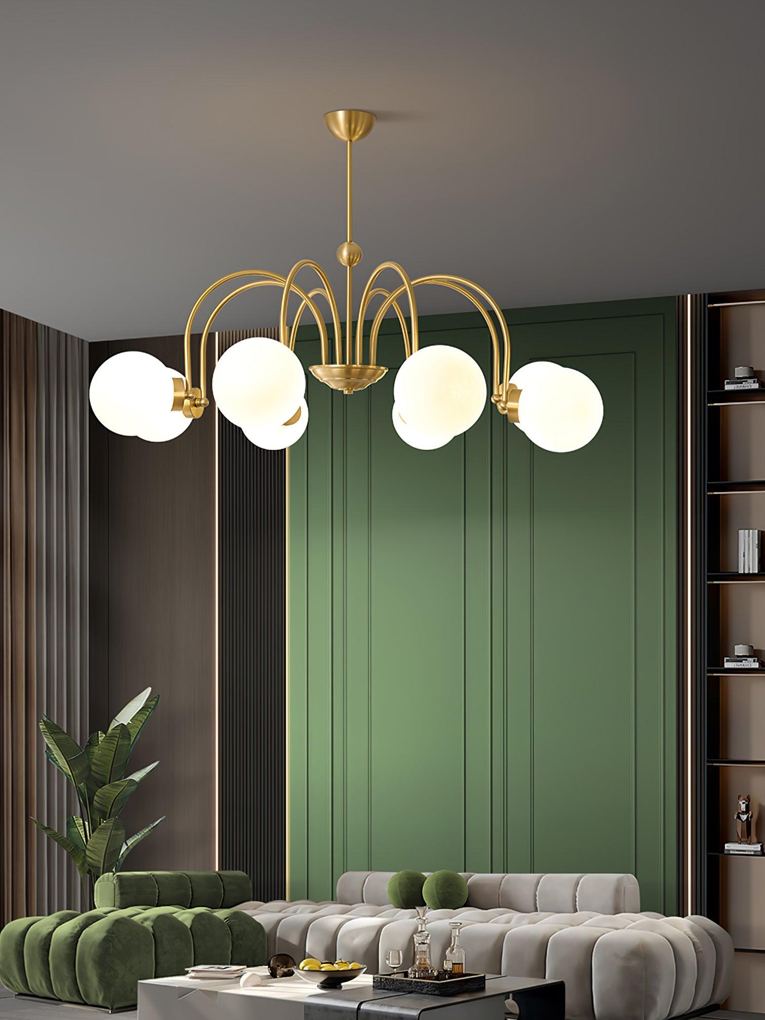 Aurora Luxe Glass Chandelier - Lamp Outdoor