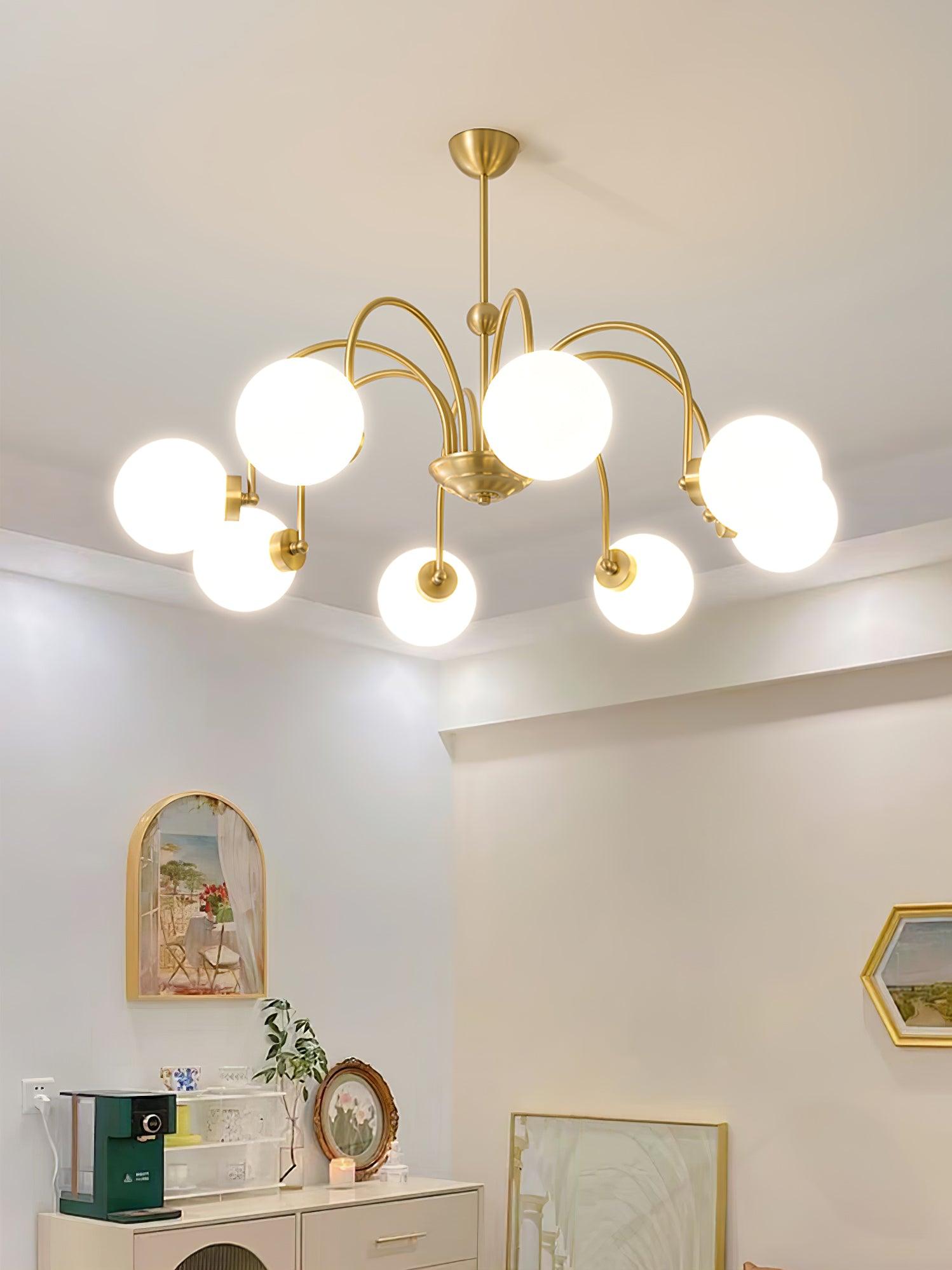 Aurora Luxe Glass Chandelier - Lamp Outdoor