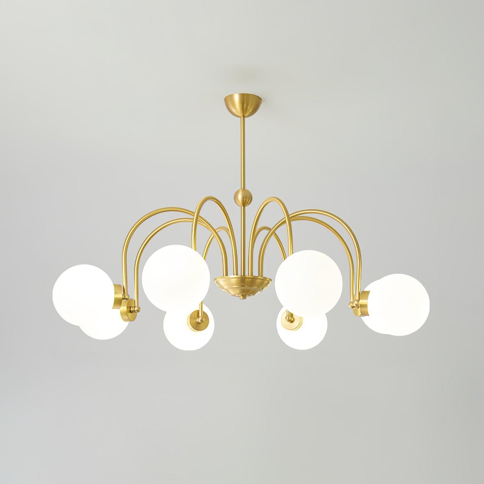 Aurora Luxe Glass Chandelier - Lamp Outdoor