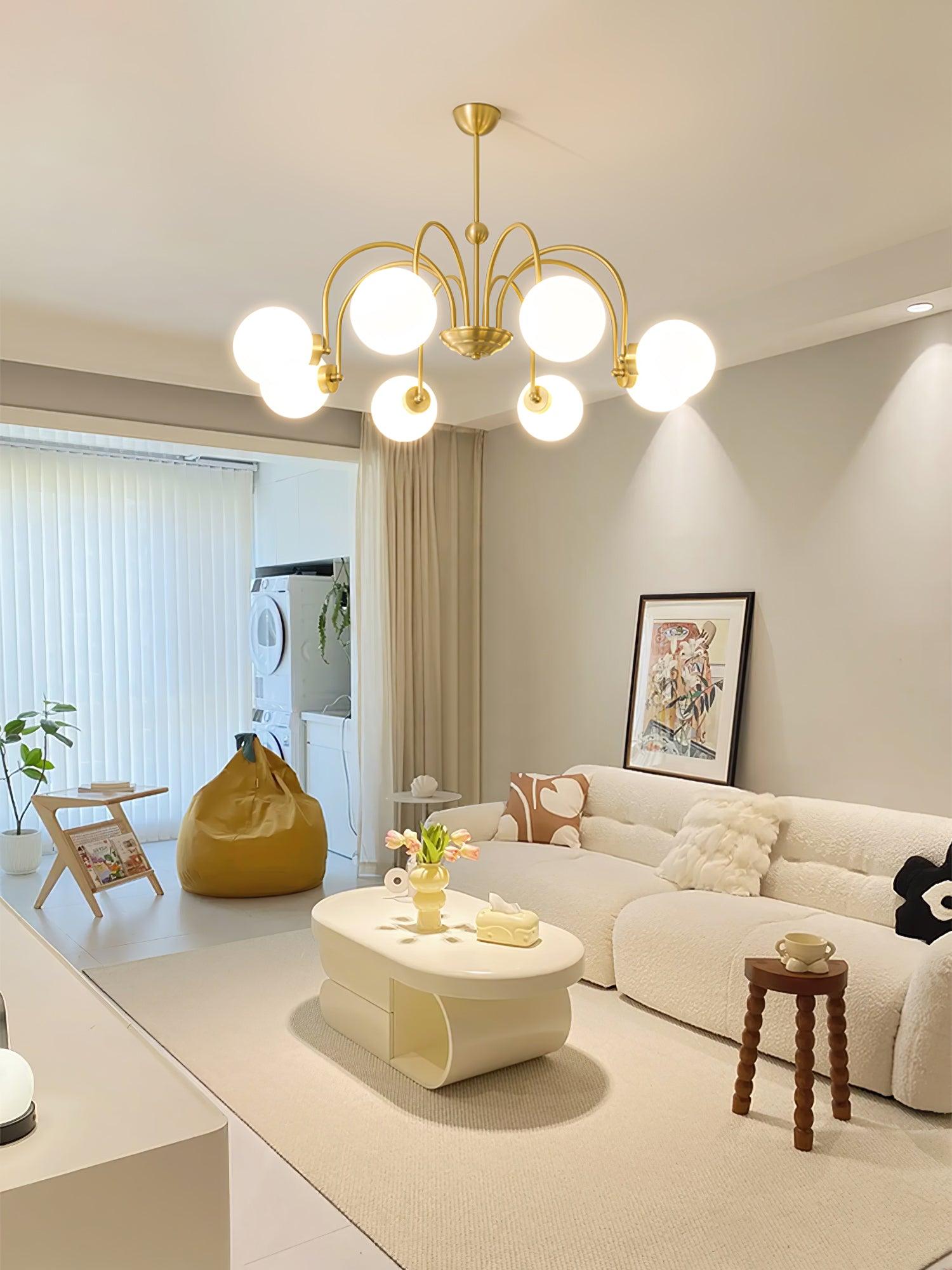 Aurora Luxe Glass Chandelier - Lamp Outdoor