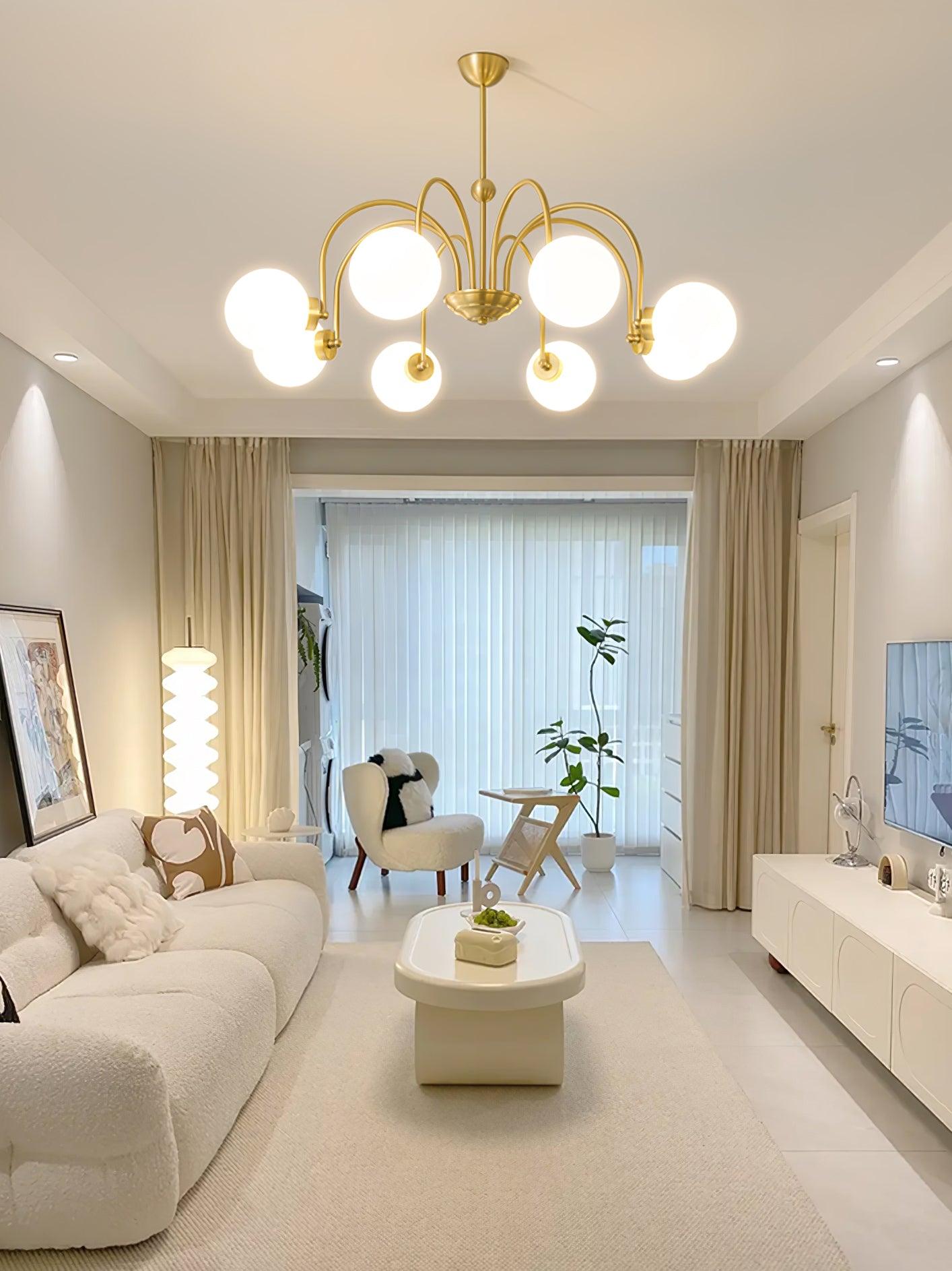 Aurora Luxe Glass Chandelier - Lamp Outdoor