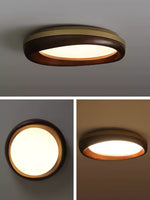 Eurtheara Organic Wood Glass Ceiling Light - Lamp Outdoor