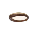 Eurtheara Organic Wood Glass Ceiling Light - Lamp Outdoor