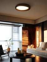 Eurtheara Organic Wood Glass Ceiling Light - Lamp Outdoor