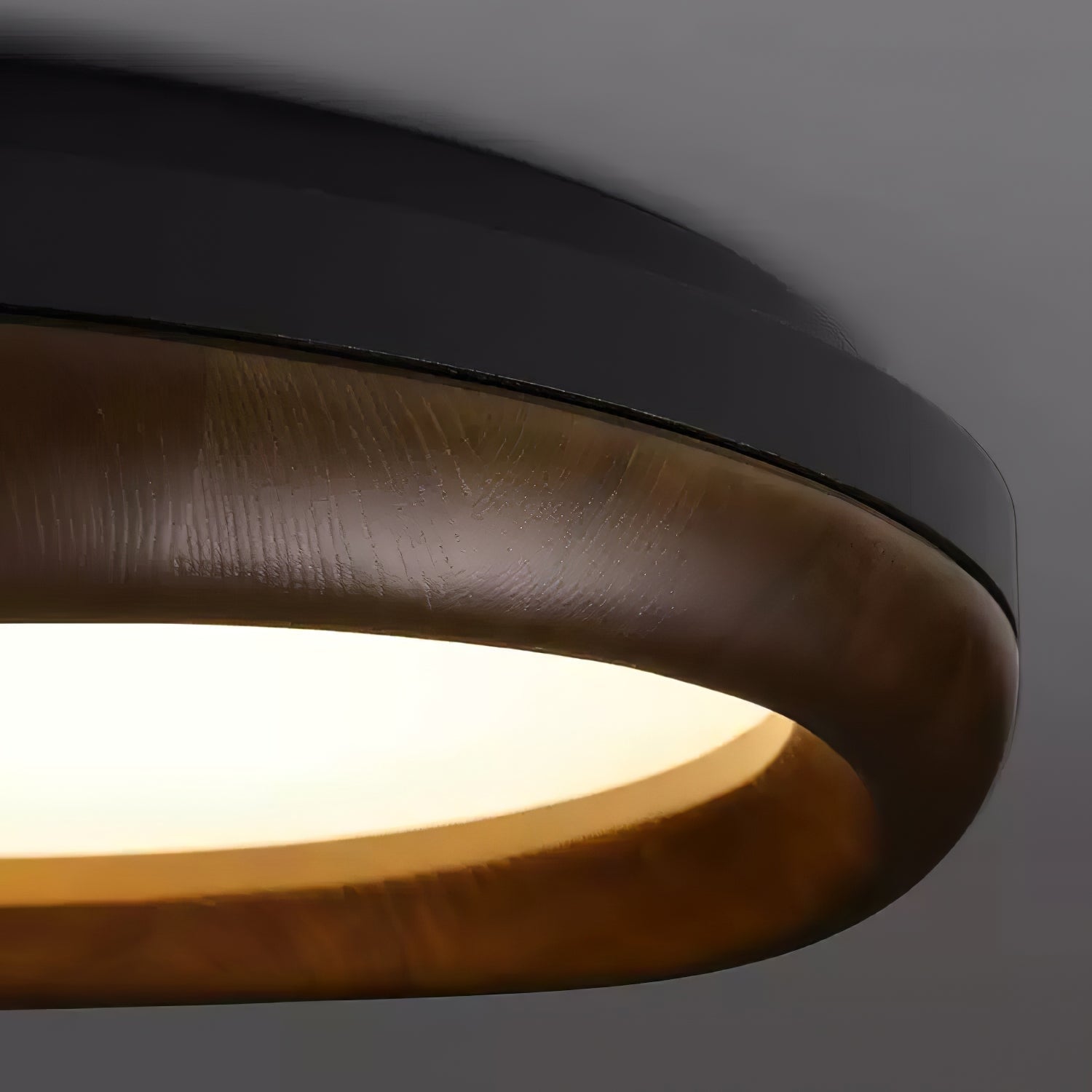 Eurtheara Organic Wood Glass Ceiling Light - Lamp Outdoor