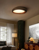 Eurtheara Organic Wood Glass Ceiling Light - Lamp Outdoor