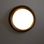 Eurtheara Organic Wood Glass Ceiling Light - Lamp Outdoor