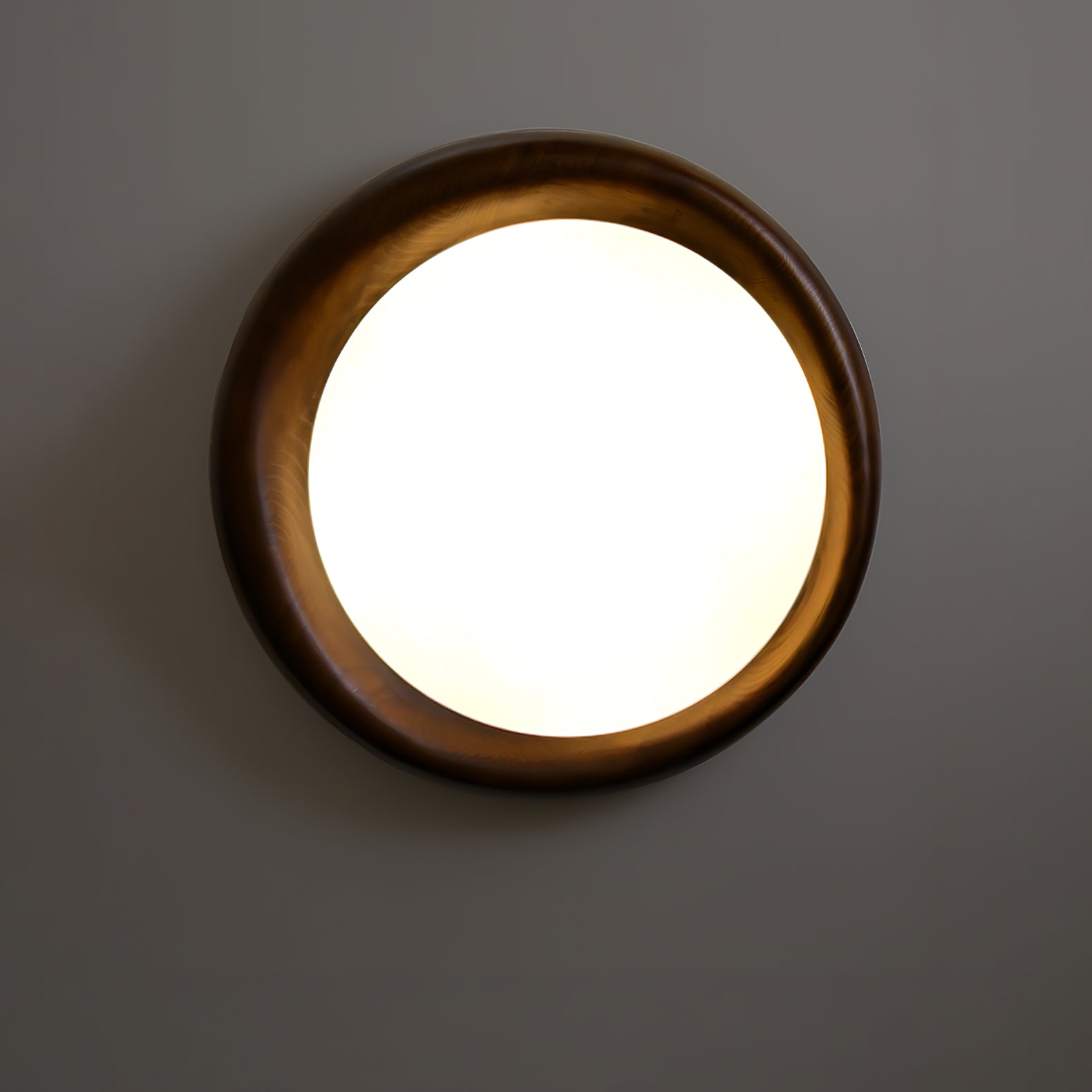 Eurtheara Organic Wood Glass Ceiling Light - Lamp Outdoor