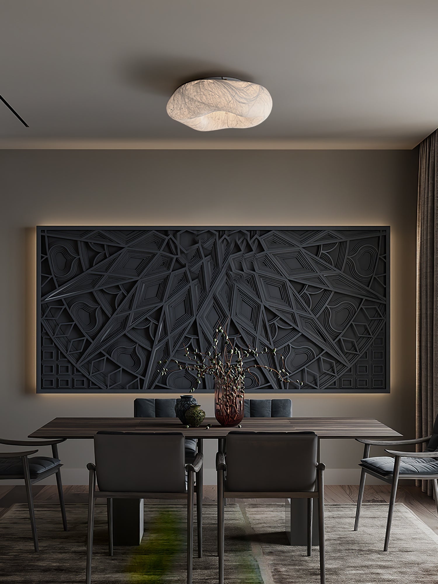 Yunduo Silk Ceiling Lamp - Lamp Outdoor