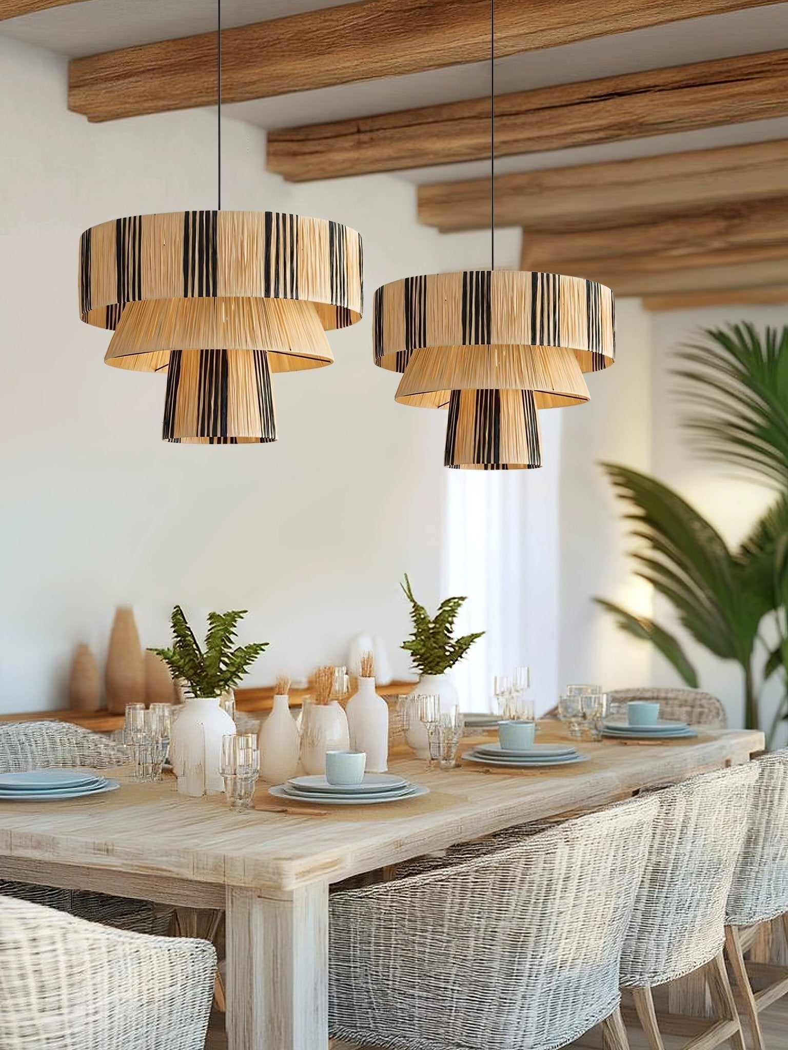 Zarora Raffia Pendant Lamp - Lamp Outdoor