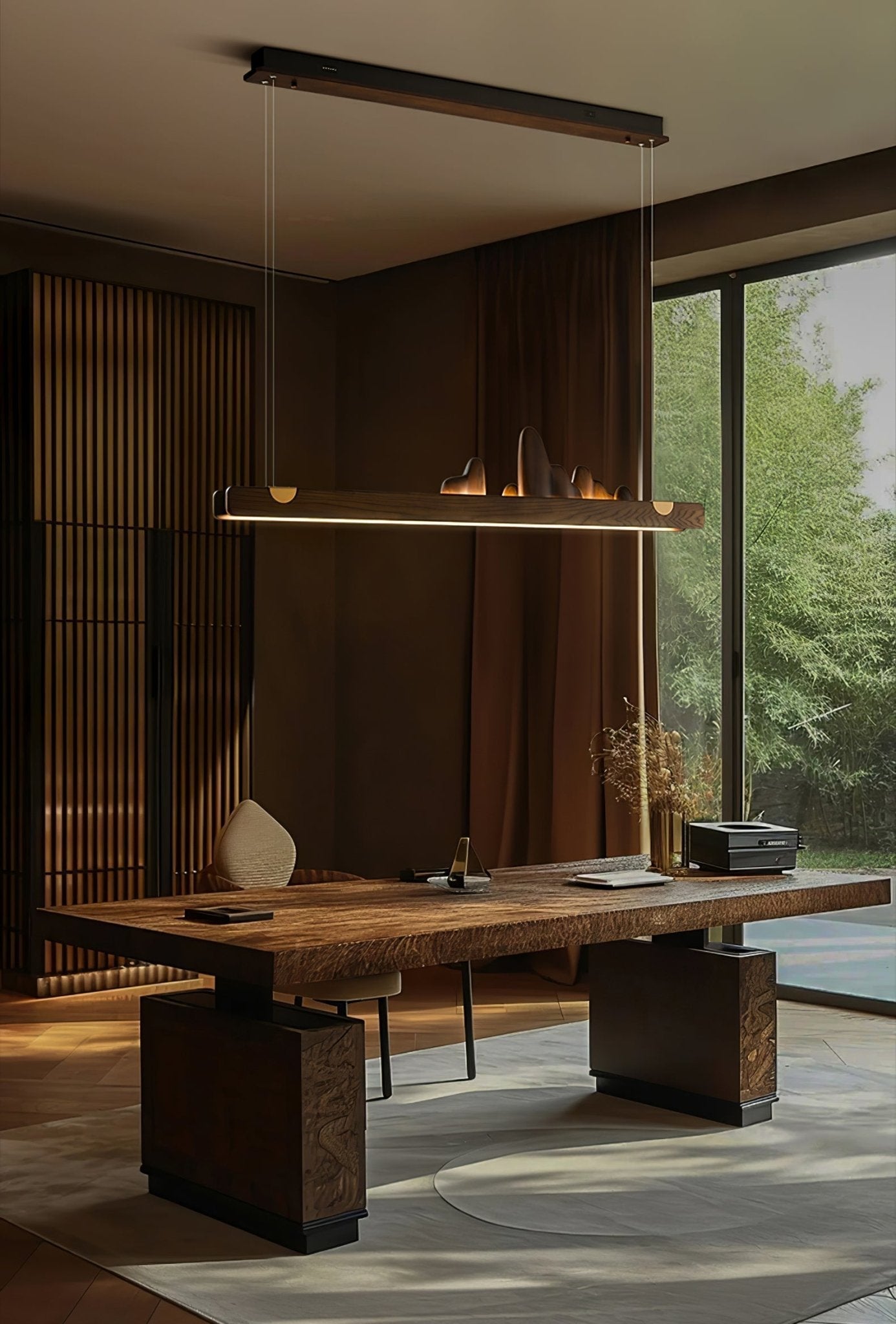 Daniel Modern Wood Pendant Light - Lamp Outdoor