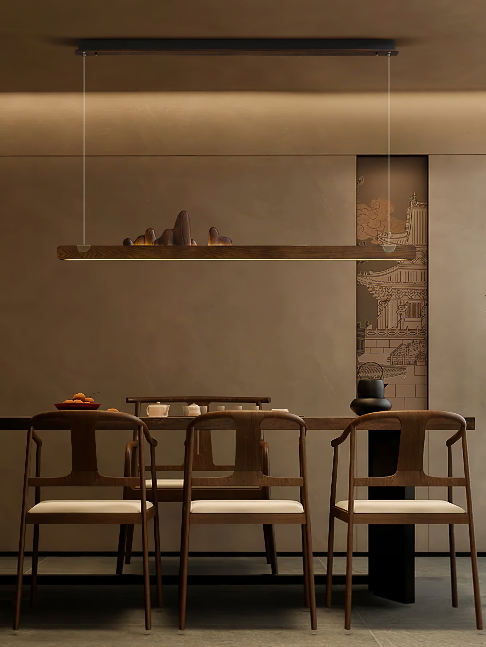 Daniel Modern Wood Pendant Light - Lamp Outdoor