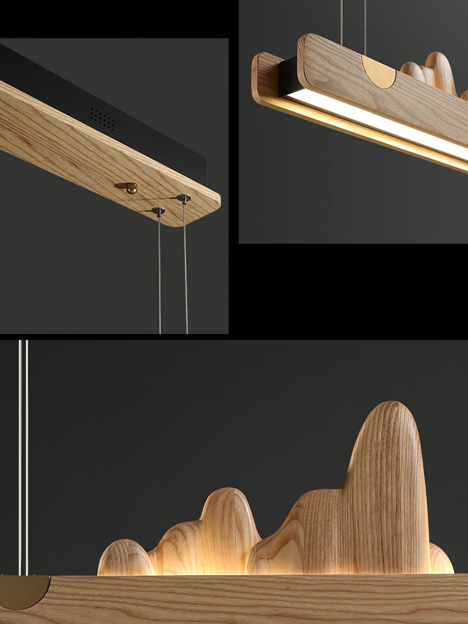 Daniel Modern Wood Pendant Light - Lamp Outdoor