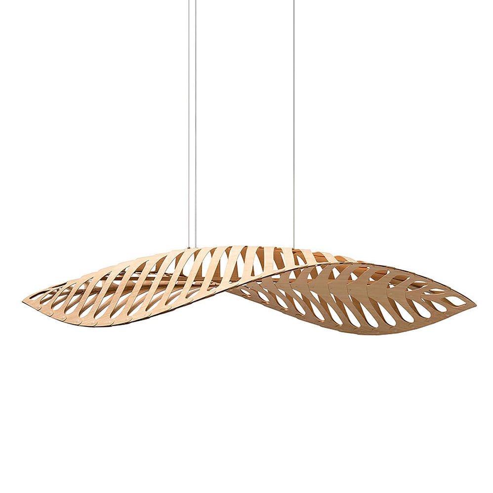 Veliren Leaf Wood Pendant Light - Lamp Outdoor