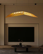 Veliren Leaf Wood Pendant Light - Lamp Outdoor