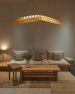 Veliren Leaf Wood Pendant Light - Lamp Outdoor
