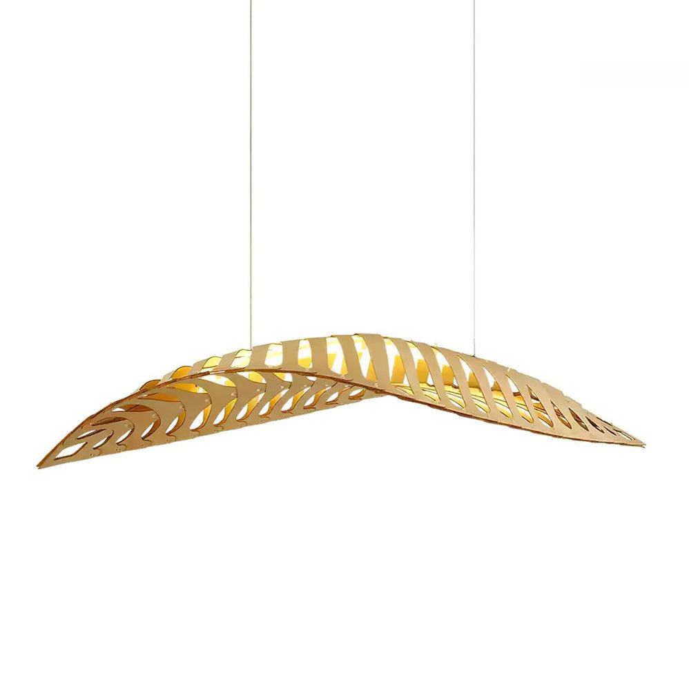 Veliren Leaf Wood Pendant Light - Lamp Outdoor