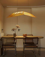 Veliren Leaf Wood Pendant Light - Lamp Outdoor