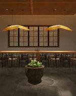 Veliren Leaf Wood Pendant Light - Lamp Outdoor