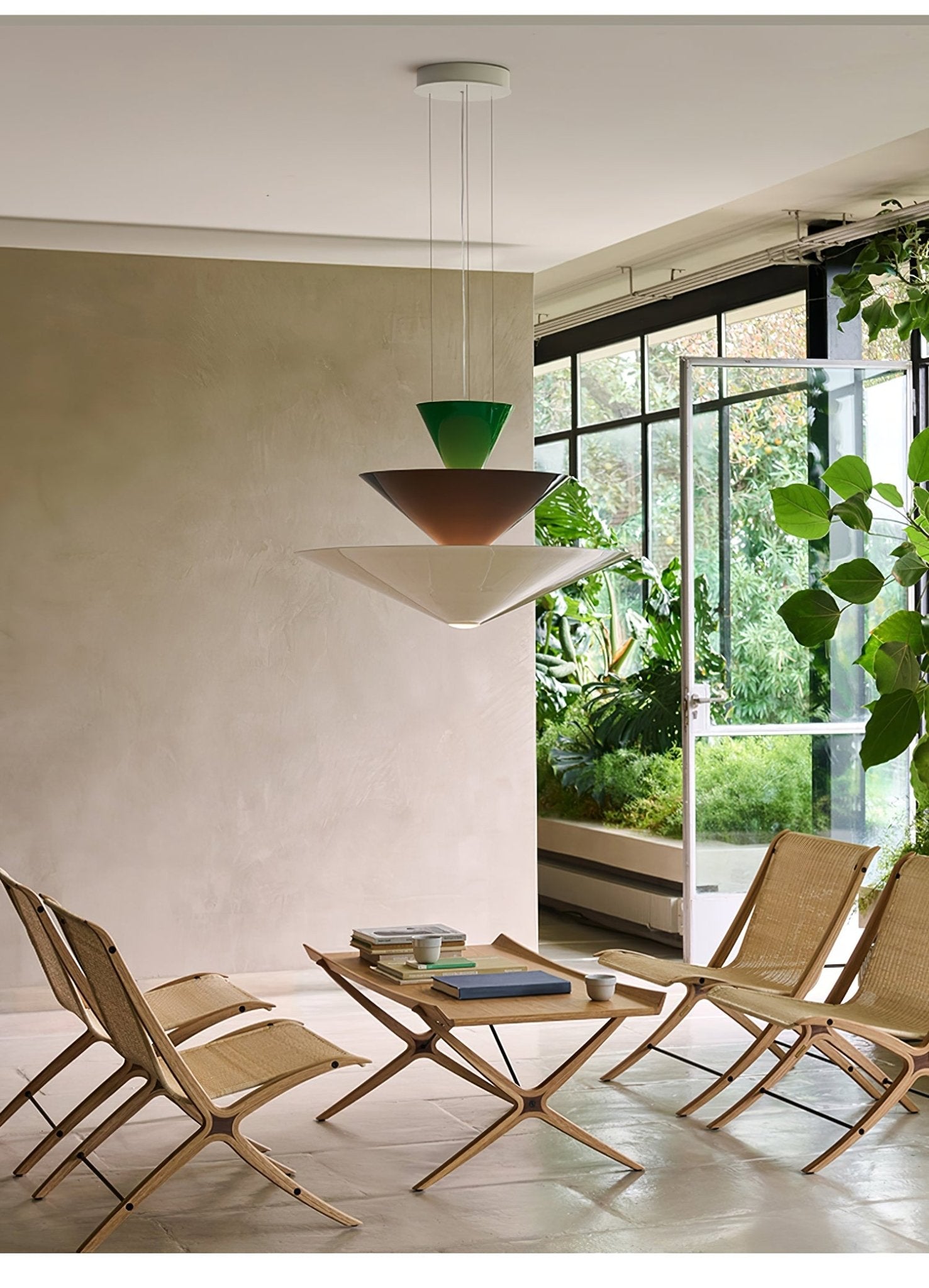 Pyramia Tiered Color Block Pendant Light - Lamp Outdoor