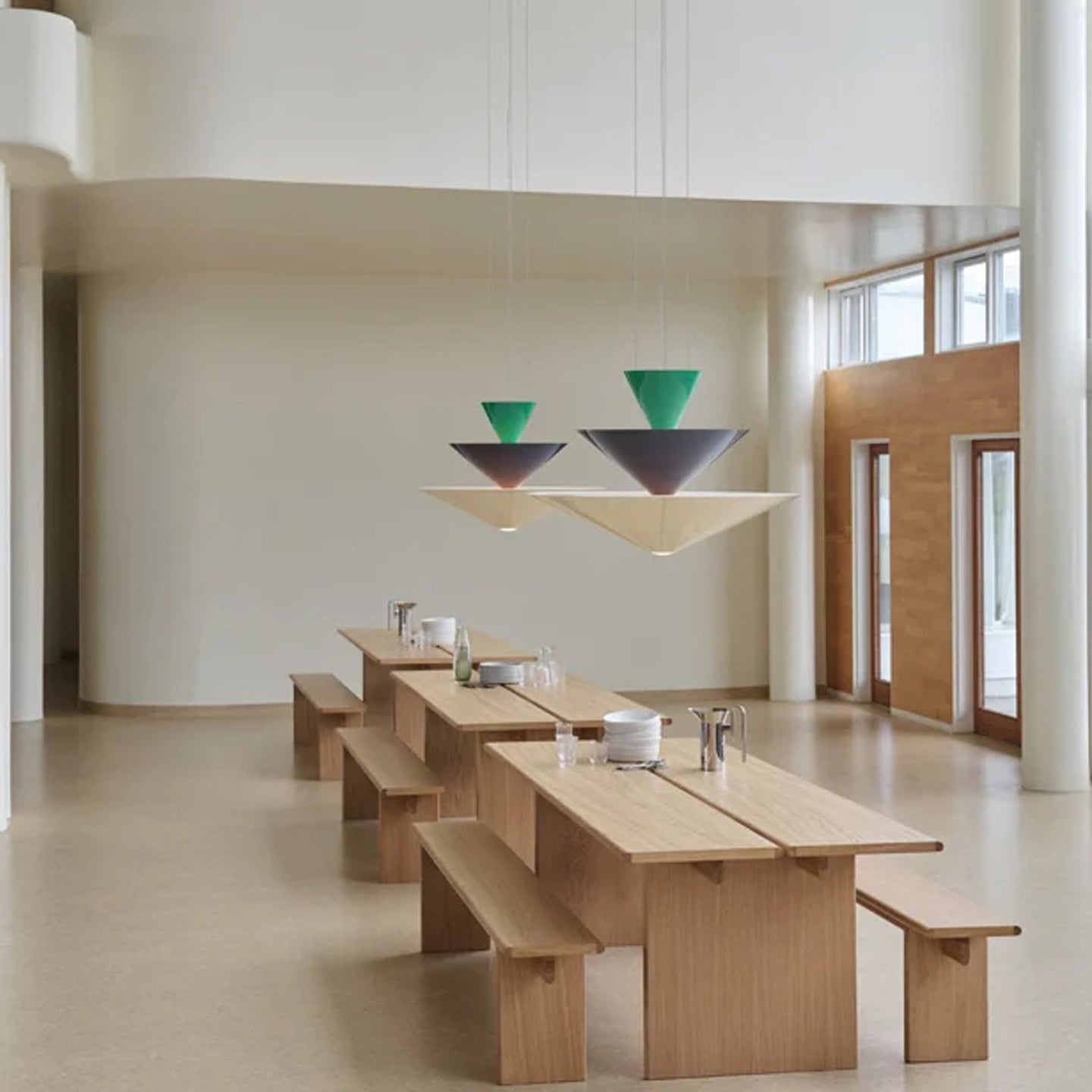 Pyramia Tiered Color Block Pendant Light - Lamp Outdoor