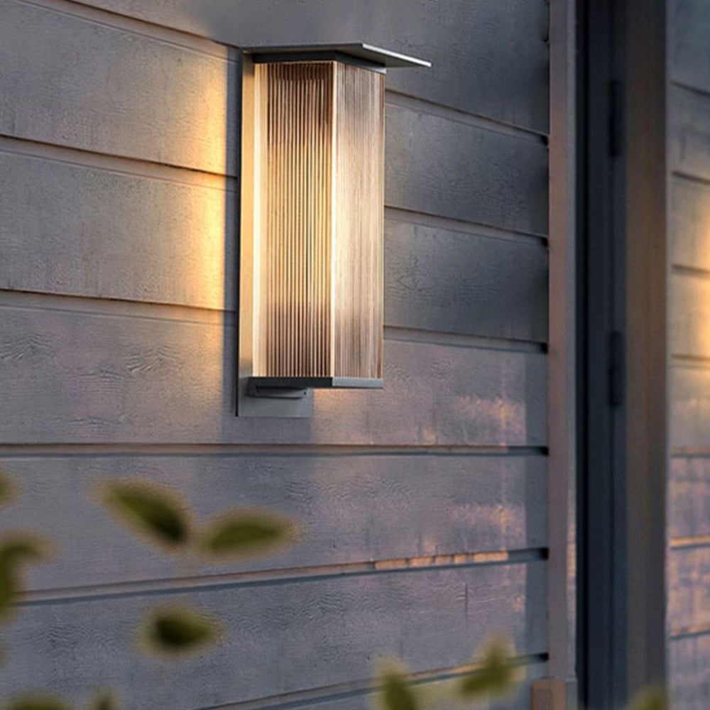 Ray Modern Rectangular Metal Outdoor Wall Lamp - Lamp Outdoor